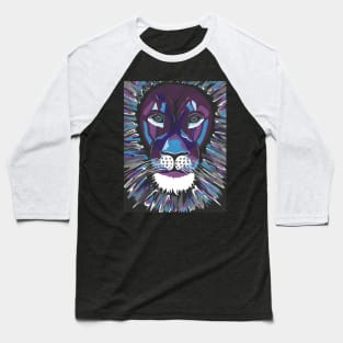 FIERCE Lion Painting Baseball T-Shirt